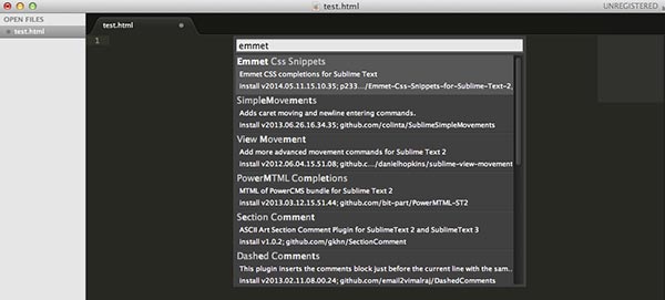 Install Emmet