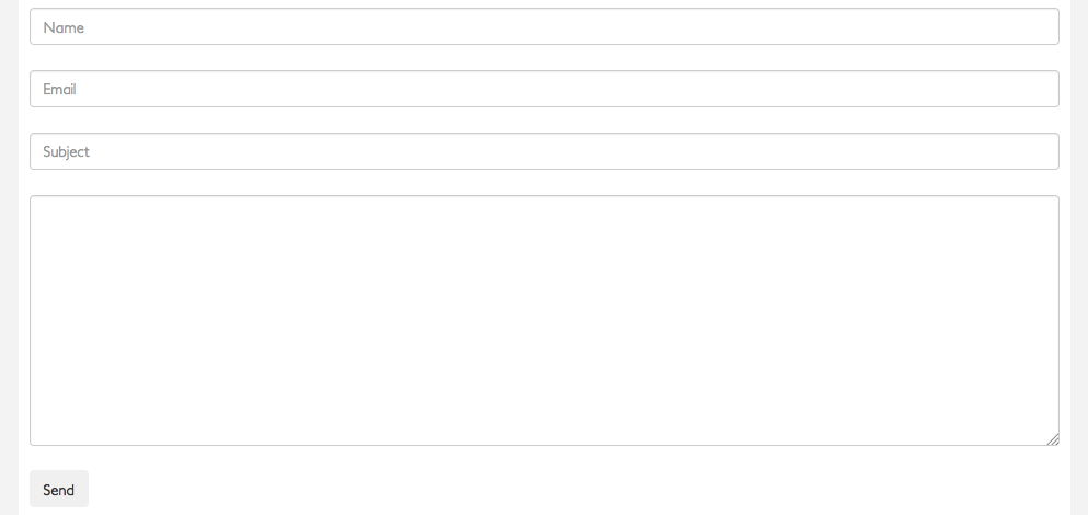 embedded contact form 7 in test page