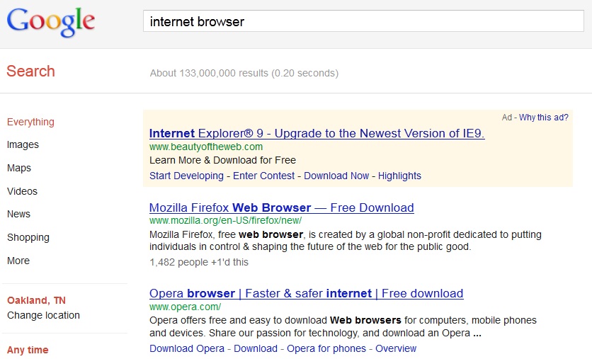 Google penalizes Chrome
