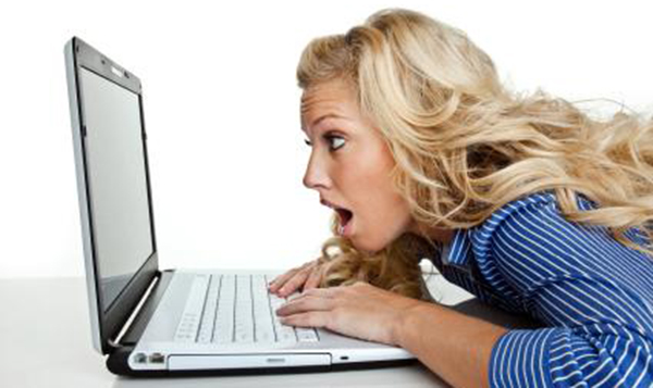 Shocked woman