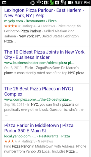 local search for mobile